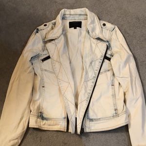 SANCTUARY denim biker jacket